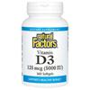 Natural Factors Витамин D3 125 мкг (5000 МЕ) Мягкие капсулы, 360 штук