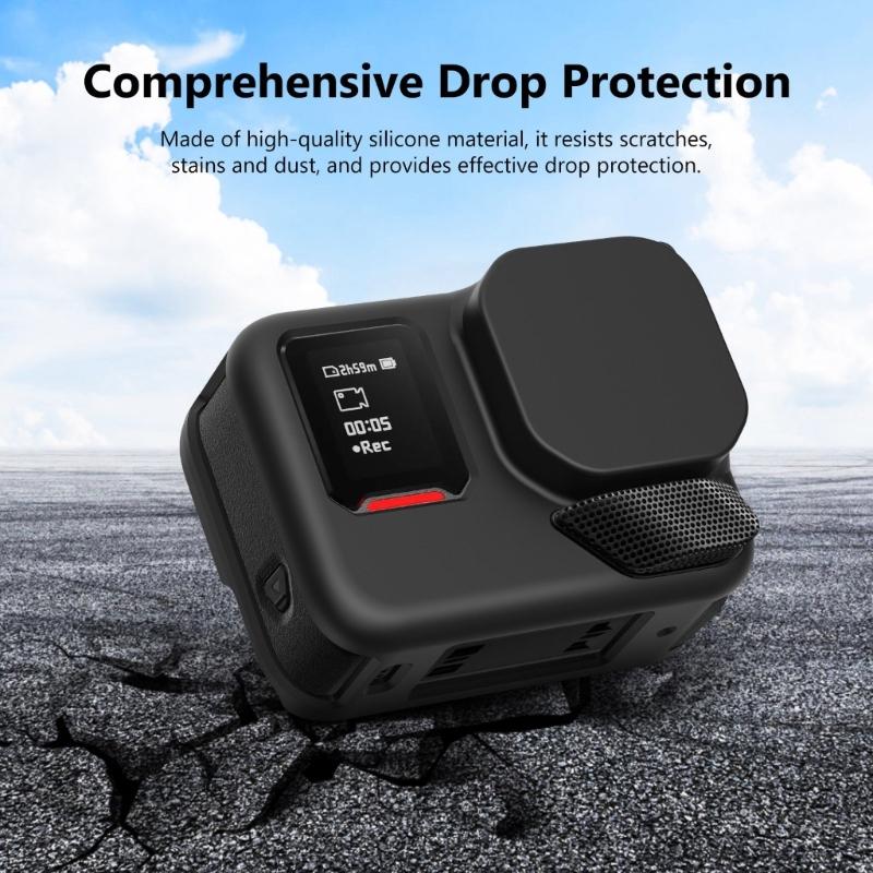Silicone Case Featuring Precise Cut and Durability For 360 Action With Lens Cover