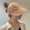 Outdoor Sun Protection Hat with Side Hook Anti-UV Wide Brim Sunscreen Solid Color Ponytail Hole Adjustable Foldable Lightweight Gardening Travel