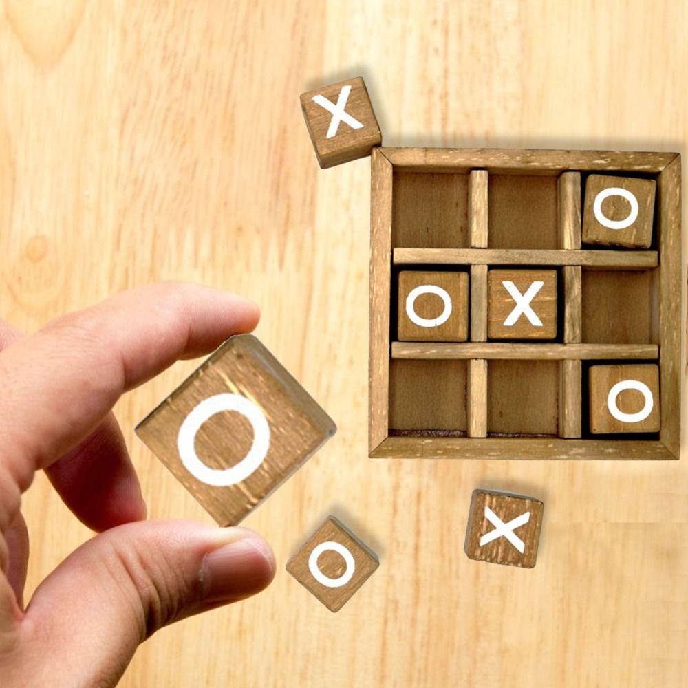 Educational Toys Puzzle Table Game XO Chess Game Interest Chess Board Game Tic Tac Toe Game