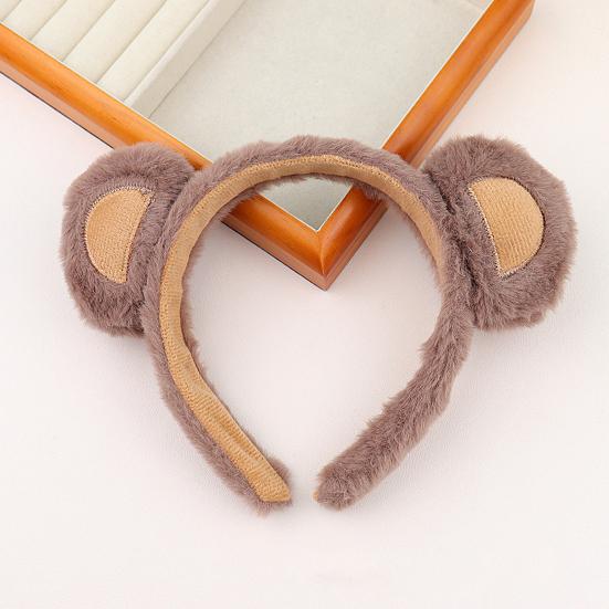1/2/3Pcs Bear Ear Decor Headband Decorative Animal Hair Hoop Cartoon Hairband Baby Hair Accessories Girls Party Props