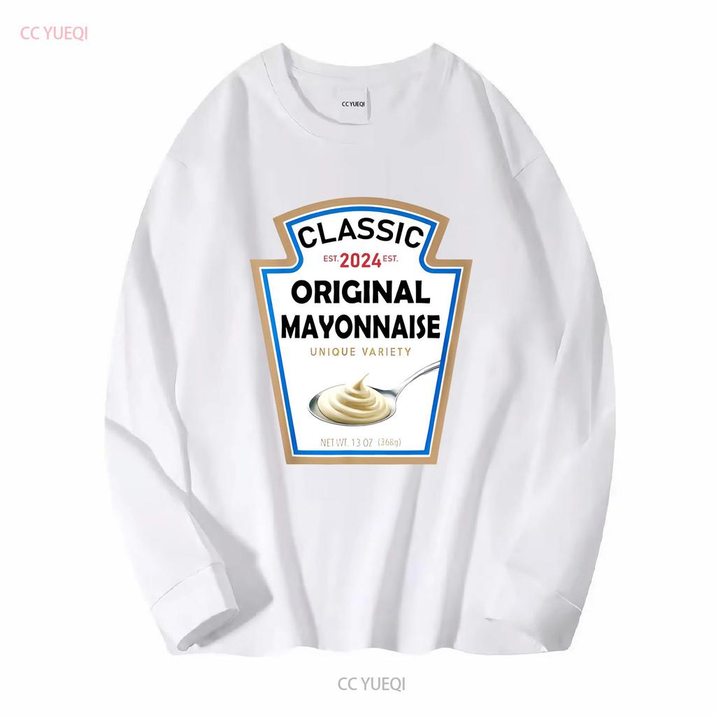 Mayonnaise Halloween  Costume Family Matching Ketchup T Shirt vintage Washed fashion streetwear homme Slightly