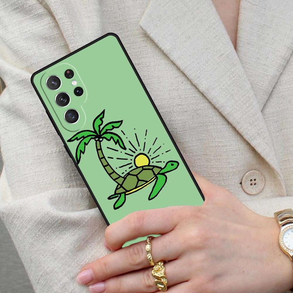 Мультяшный чехол-черепаха для телефона Samsung Galaxy S26 Ultra S25 S24 S23 S22 S21 S20 Note10