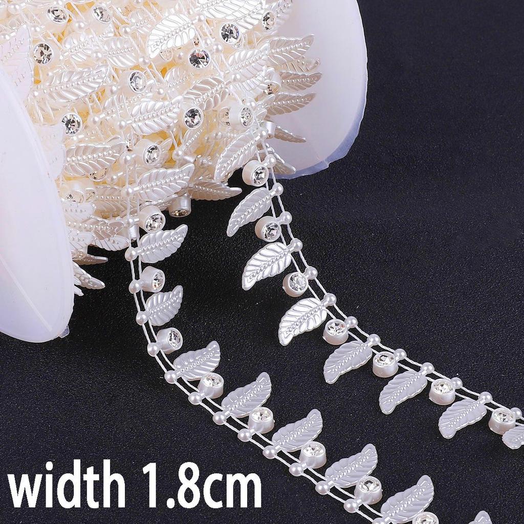 1 метр ABS имитация жемчуга циркон бусины цепи для DIY свадебные украшения ремесло аксессуары