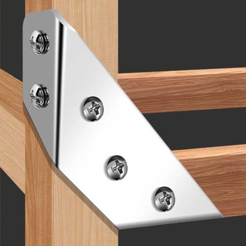 20 шт. универсальные угловые соединители для мебели, угловые кронштейны из нержавеющей стали, угловые кронштейны для мебели