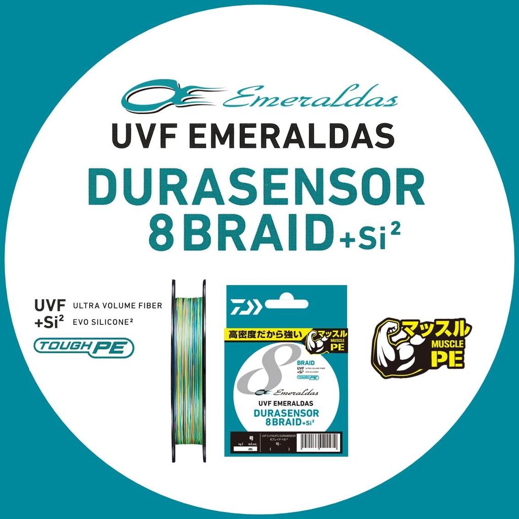 Daiwa UVF Emeraldas DuraSensor PE 3 Colors Color X8+Si2 Line, 0.8, 150m, (with Markings)