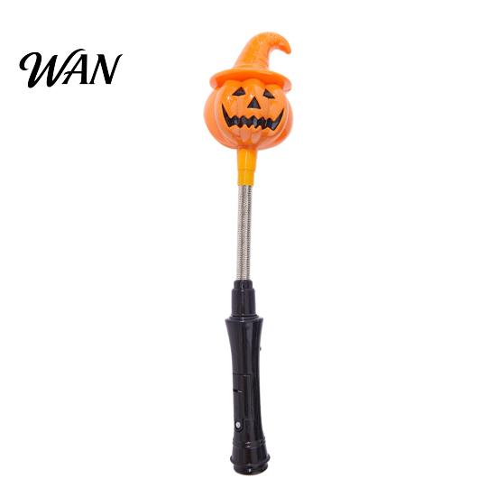 Wizard Hat Glow Stick Halloween Party LED for Kids, Spooky Pumpkin Ghost Light Lighted Up Rod with Spring Holiday Favors Candlelight Effect