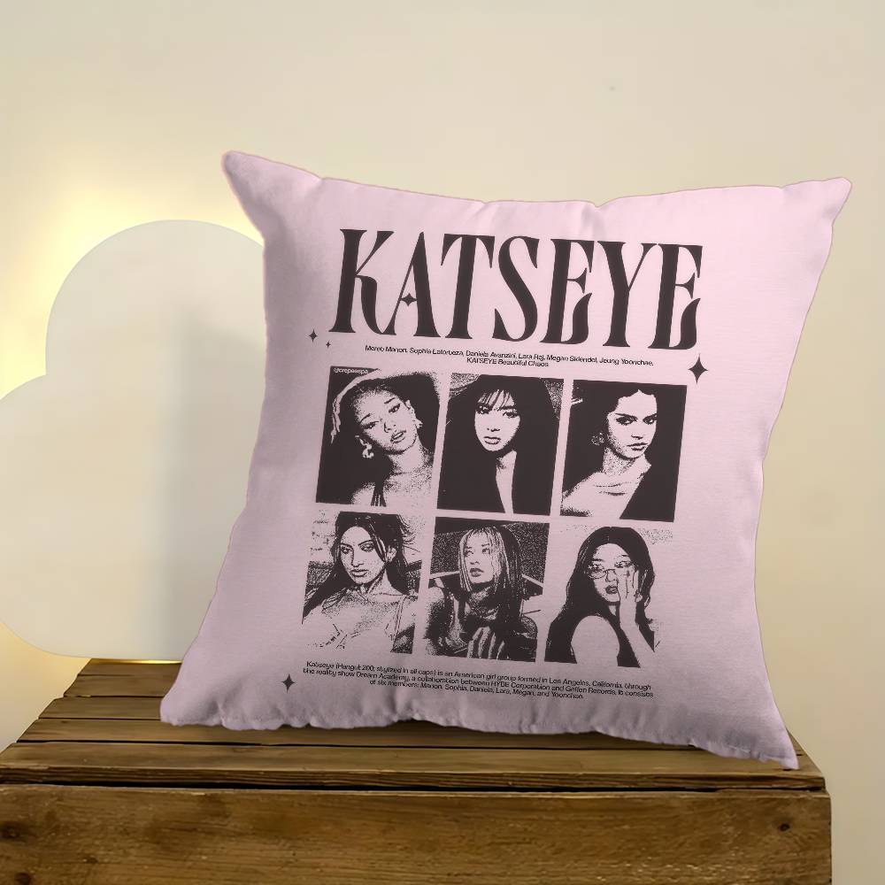 Стиль K-pop Горячая Девушка K-Katseye Наволочки Домашнее Постельное Белье Декоративная Наволочка Свадебная Супер Мягкая Наволочка