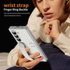 Wristband Foldable Stand Funda for Samsung Galaxy Z Fold 7 6 5 4 Fold6 5G Case Front Glass Lens Protection PC Plastic Cover Capa