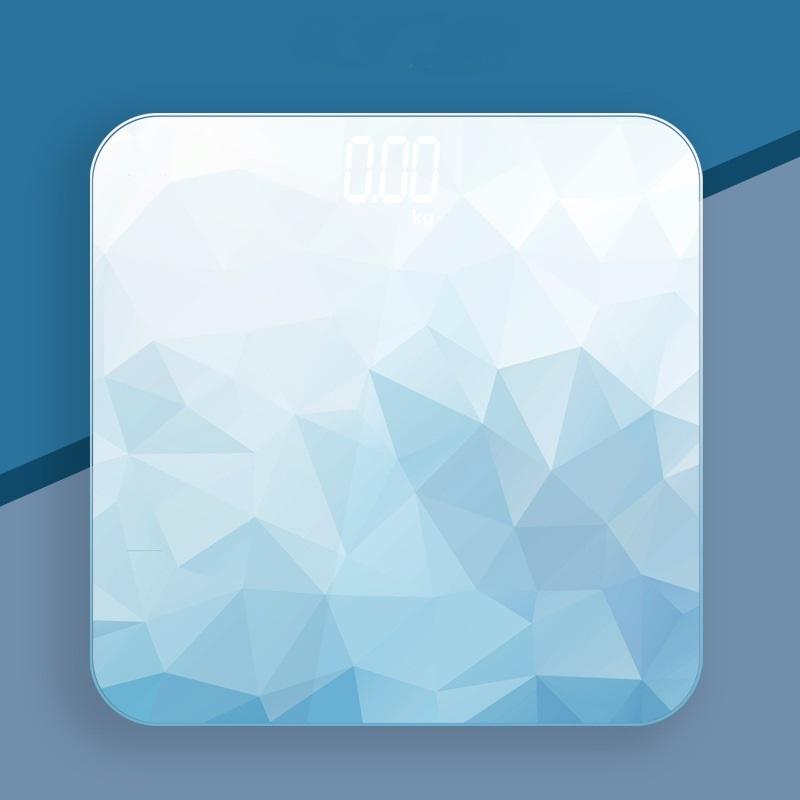 Digital Bathroom Scale 7 Styles Intelligent LCD Display High-Strength Weighing Scales with Temperature Feature Weight Management