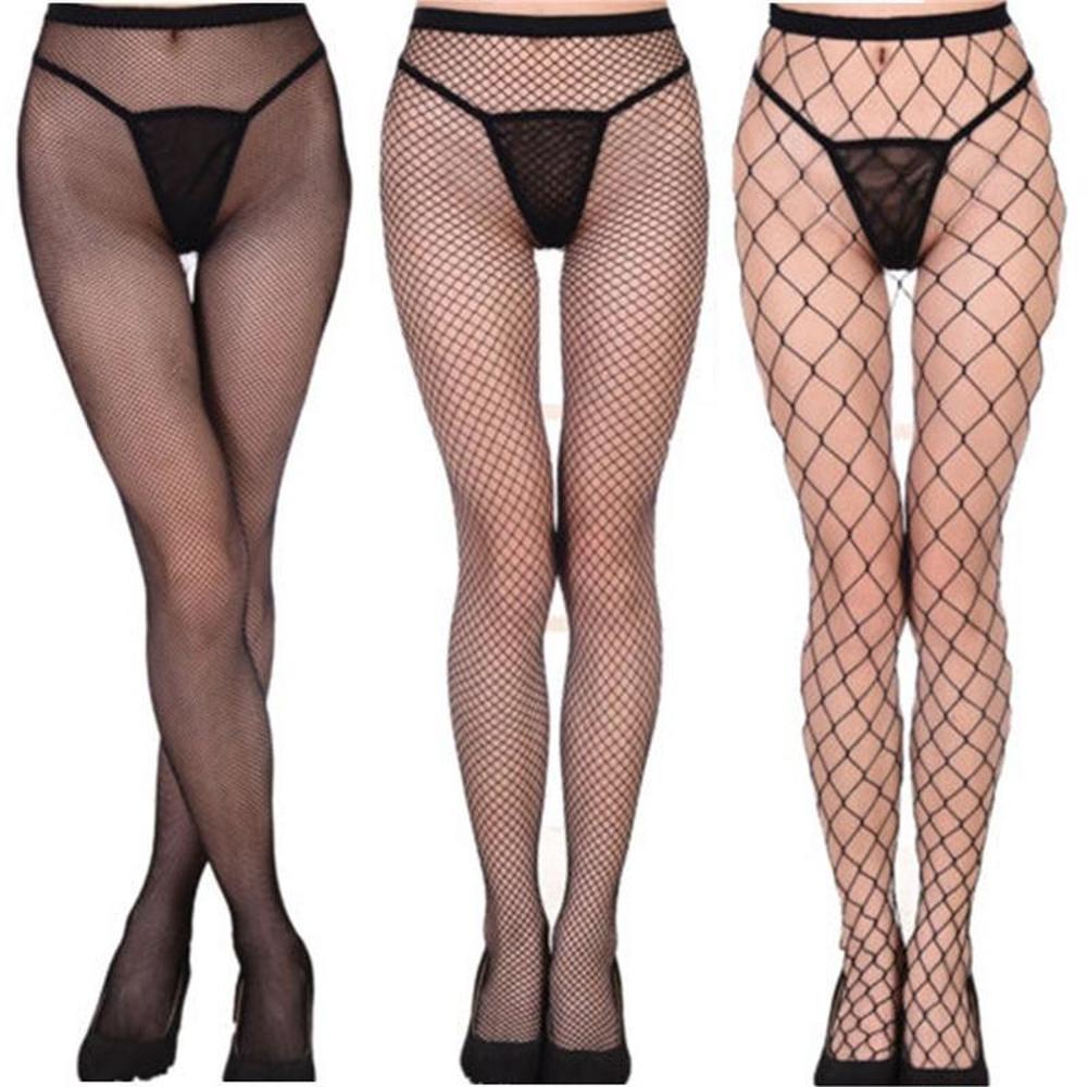 Сексуальные чулки в сеточку, колготки для женщин, нижнее белье, женские однотонные топы, кружевные ажурные чулки до бедра