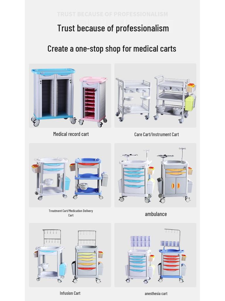 Медицинская тележка из нержавеющей стали: Маленькая тележка для хирургических инструментов и медсестринский столик