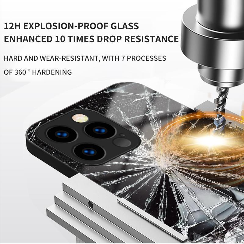 Закаленный стеклянный корпус с рисунком в виде треснувших стекол, защитный чехол, мягкий чехол из ТПУ для Xiaomi Redmi