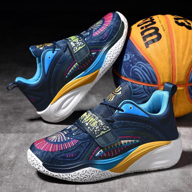 Новые подростковые кроссовки на липучках для мужчин и женщин, для детей среднего и старшего возраста, для использования в помещении и на открытом воздухе, на цементном полу, модные баскетбольные кроссовки