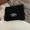 Korean-Style Mälard Letter Embroidered Winter Scarf for Women - Versatile Wool Knit Neck Warmer 2025.