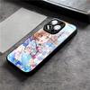 Чехол для телефона Love Live Anime для iPhone 17 Air 16 E Pro Max 15 14 13 Mini 12 Pro 11 Max Plus Черный Стеклянный Чехол