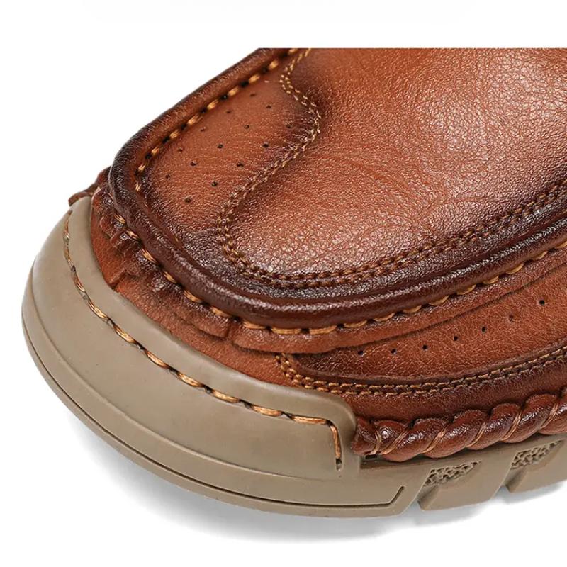 Мужская кожаная обувь ручной работы, мокасины, повседневные удобные мужские лоферы, кожаные туфли без застежек, мужская обувь на плоской подошве, распродажа, прогулочная обувь