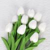 Premium PU Tulip Artificial Flowers for Home, Hotel, Wedding, and Photography Decor