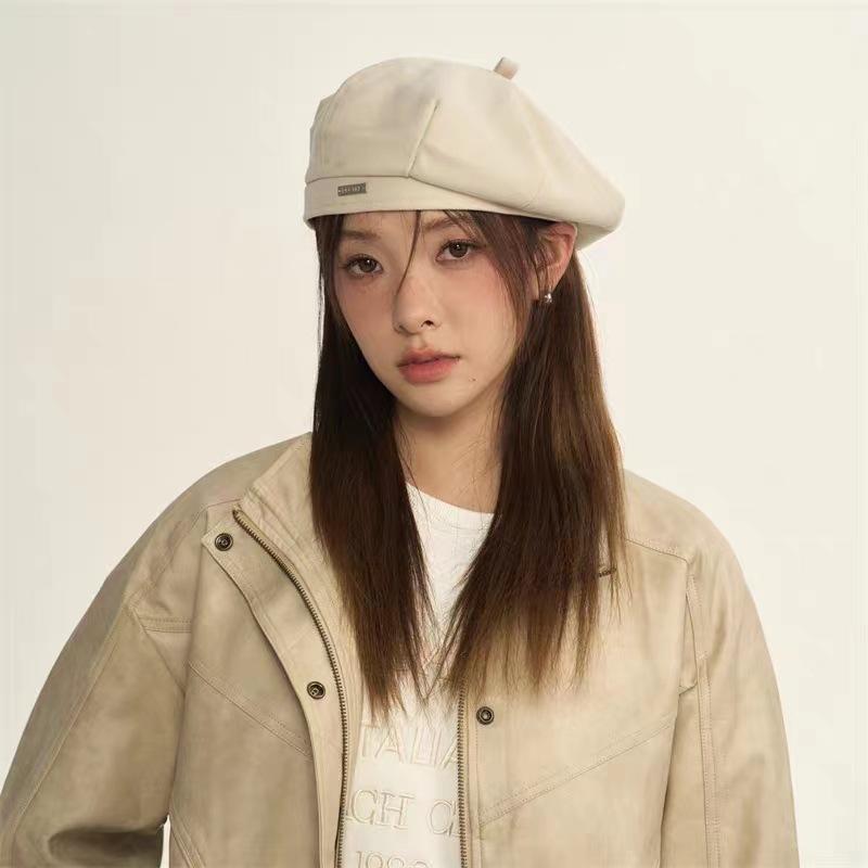 Шерстяной берет с маленьким лицом для детей, японский темперамент, универсальный художник, ретро, большой полевой, британский прилив