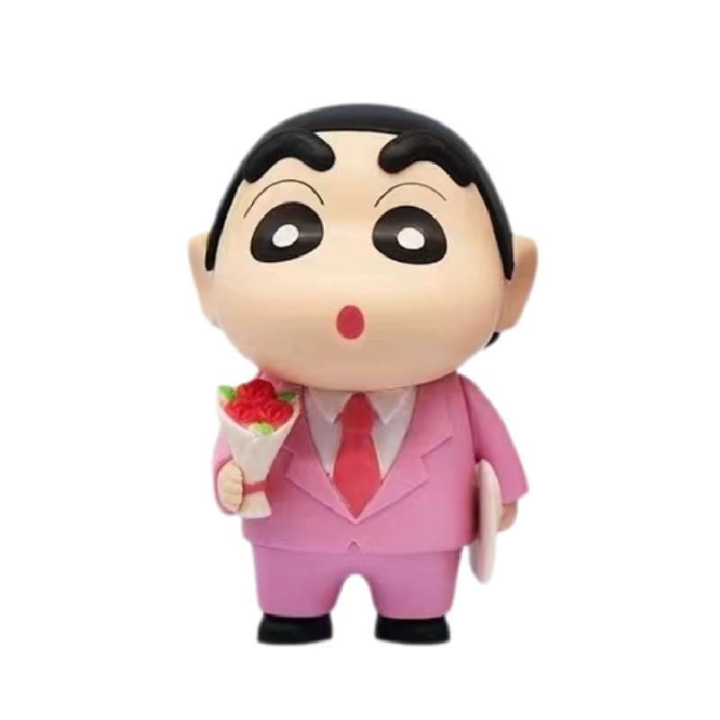 Cowboy Dicky New Crayon Shin-chan Gk Model Hand-made Decoration Pvc Material 15cm