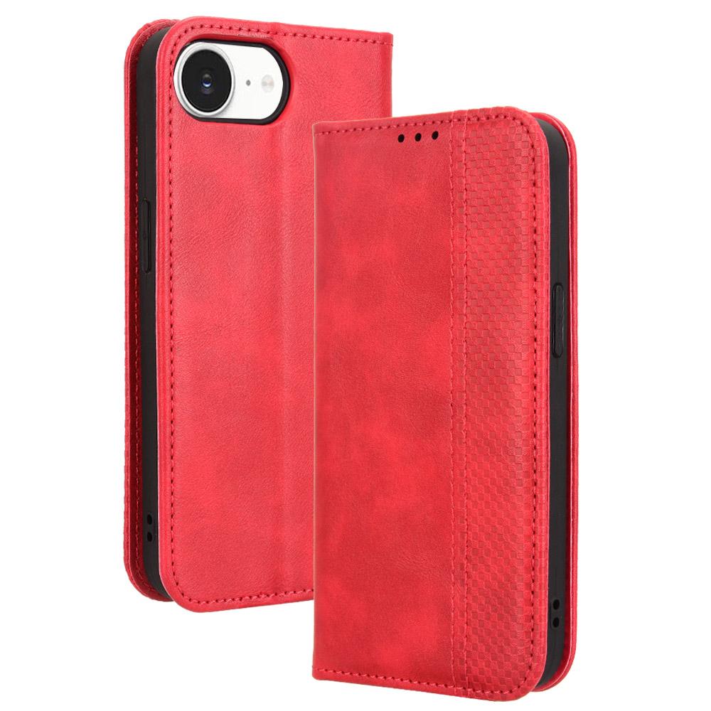 Кожаные чехлы-книжки для iPhone 16e / iPhone SE4 (2025) Кожаный чехол, противоударный кошелек, противоударные чехлы-бамперы, откидные чехлы
