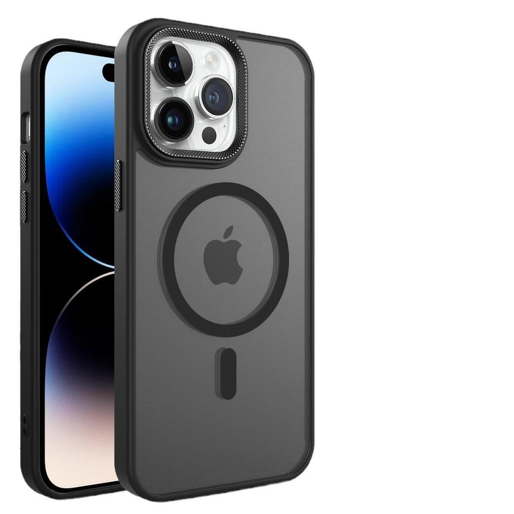 Матовый чехол с магнитным креплением для iPhone 14/15/16 Pro Max - Прозрачный и противоударный