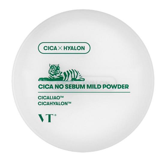 VT COSMETICS Cica No-Sebum Mild Powder 5 г – матирующая пудра для фиксации макияжа с центеллой азиатской