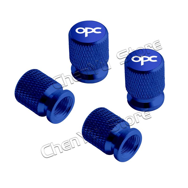 4Pcs OPC Logo Car Metal Wheel Tire Valve Caps Stem Case Dust Cap For Opel Astra Insignia Corsa Rocks Junior Accessories Styling PF5