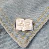 Women English Words Banned Read Books Enamel Brooch Pin Collar Badge Jewelry