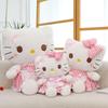 Креативная плюшевая игрушка Hello Kitty: Милая кукла-кошка в костюме горничной с бантом - Идеальный компаньон в подарок на день рождения