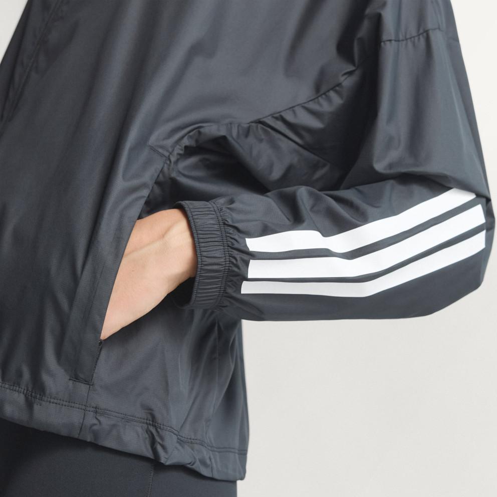 adidas Женская ветровка Hyperglam с тремя полосками, свободного кроя, с длинным рукавом, верхняя одежда JX1872