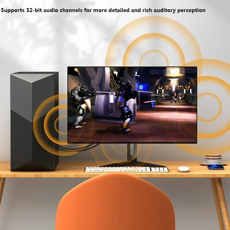 2.1 Кабель 16K DP Кабель 8K 120Гц 4K 240Гц Ultra HD Видео Аудио Кабель для Ноутбука ТВ Xbox Проектора Монитора