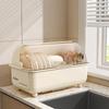 Jingmao Bowl And Chopstick Storage Box with Lid, Kitchen Utensil Organizer Rack, Dish Holder Shelf