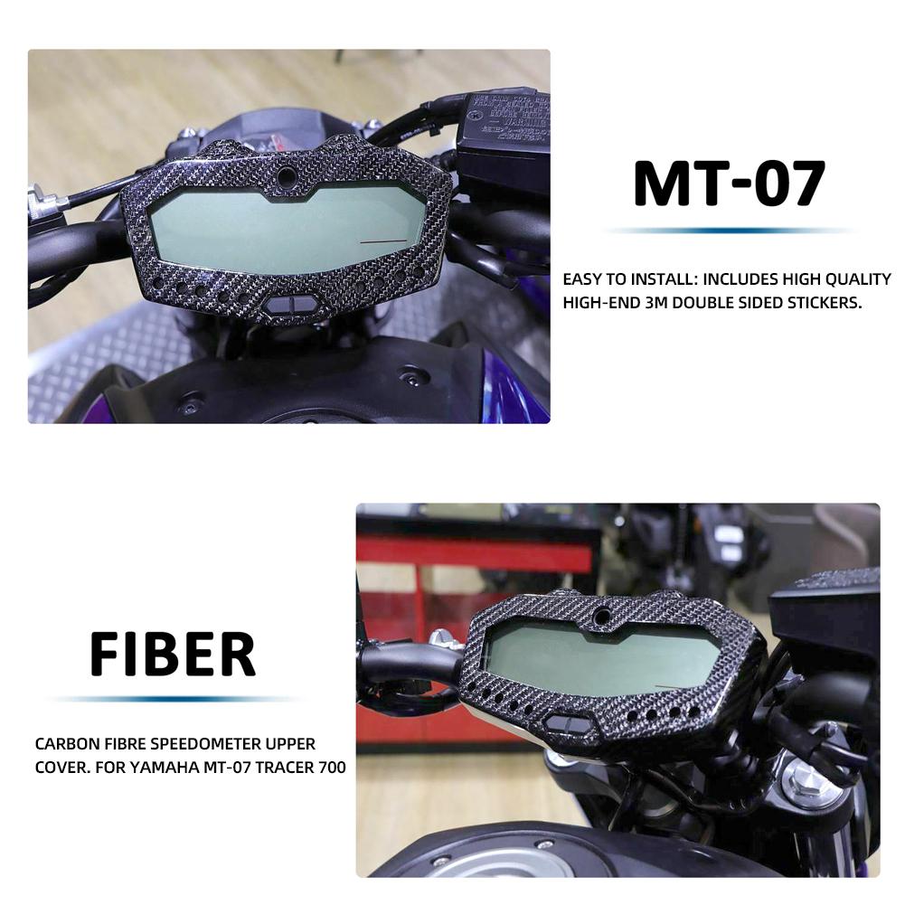 Для MT FZ 07 мотоцикла, прибор из углеродного волокна, крышка панели датчика объемного звучания для Yamaha MT07 FZ07 2014- Tracer 700
