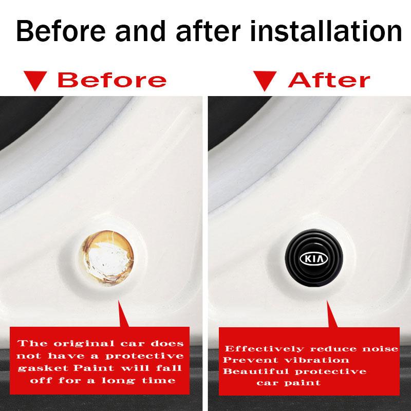 2026 Hot Car Sticker Car Door Shock Pad Silicone Stickers for KIA sportage ceed sorento cerato optima picanto rio soul k3 k5 sto