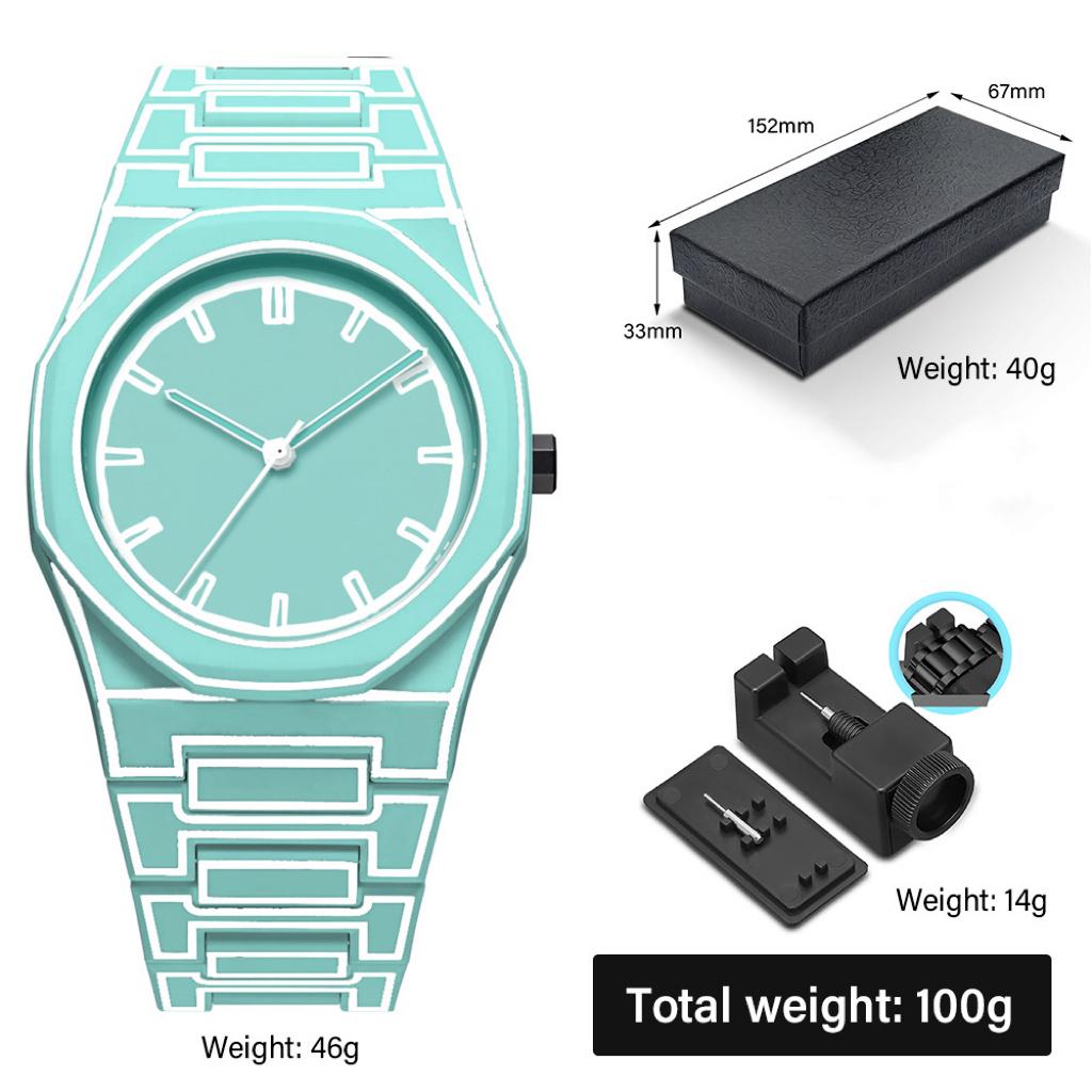 SHUAIKE 1160 Modern 3D Sketch Art Fashion Leisure Quartz Movement Watch Creative Design Lightweight Waterproof Watch