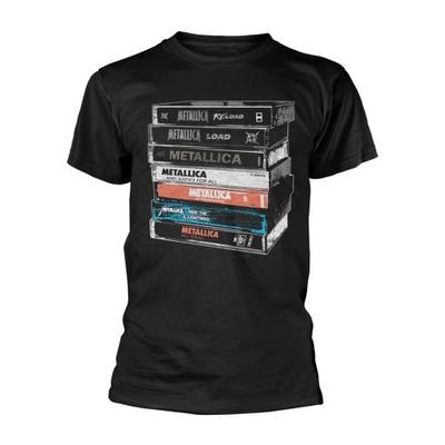 Metallica Футболка унисекс для взрослых с надписью «Cassette»