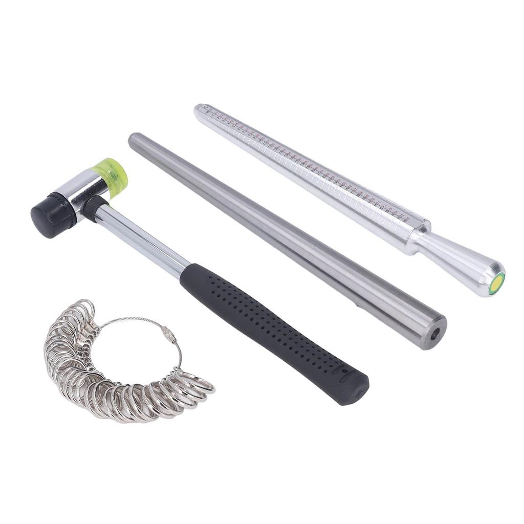 Кольцо оправки калибровочные кольца измерительный прибор резиновый молоток палка набор для изготовления ювелирных изделий