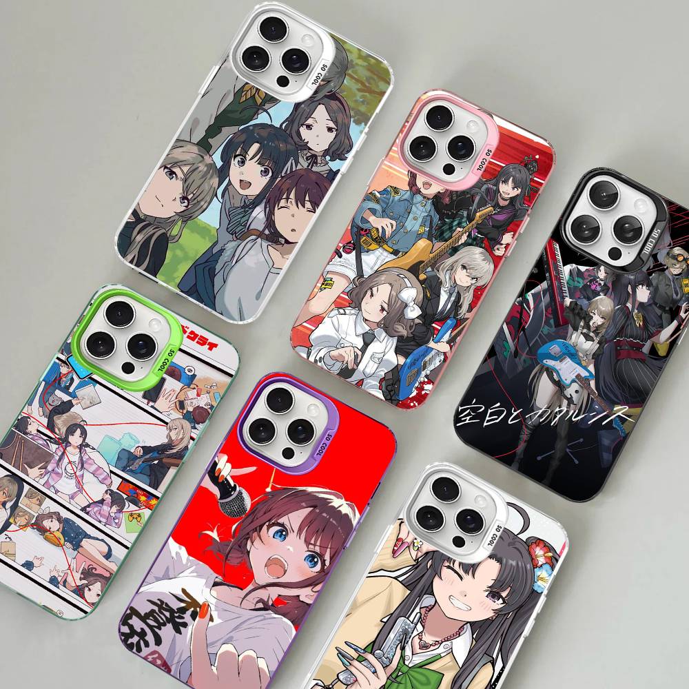 Чехол для телефона Music Anime Girls Band Cry для IPhone 17 Air 16 15 14 13 12 11 Pro Max Цветной Жесткий Чехол