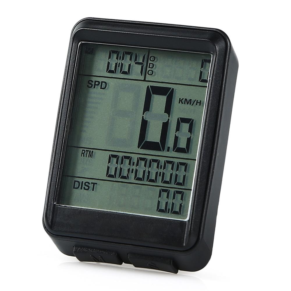 Wireless Cycling Speedometer LCD Display Cycle Odometer Durable Bike Speedometer  Outdoor Riding