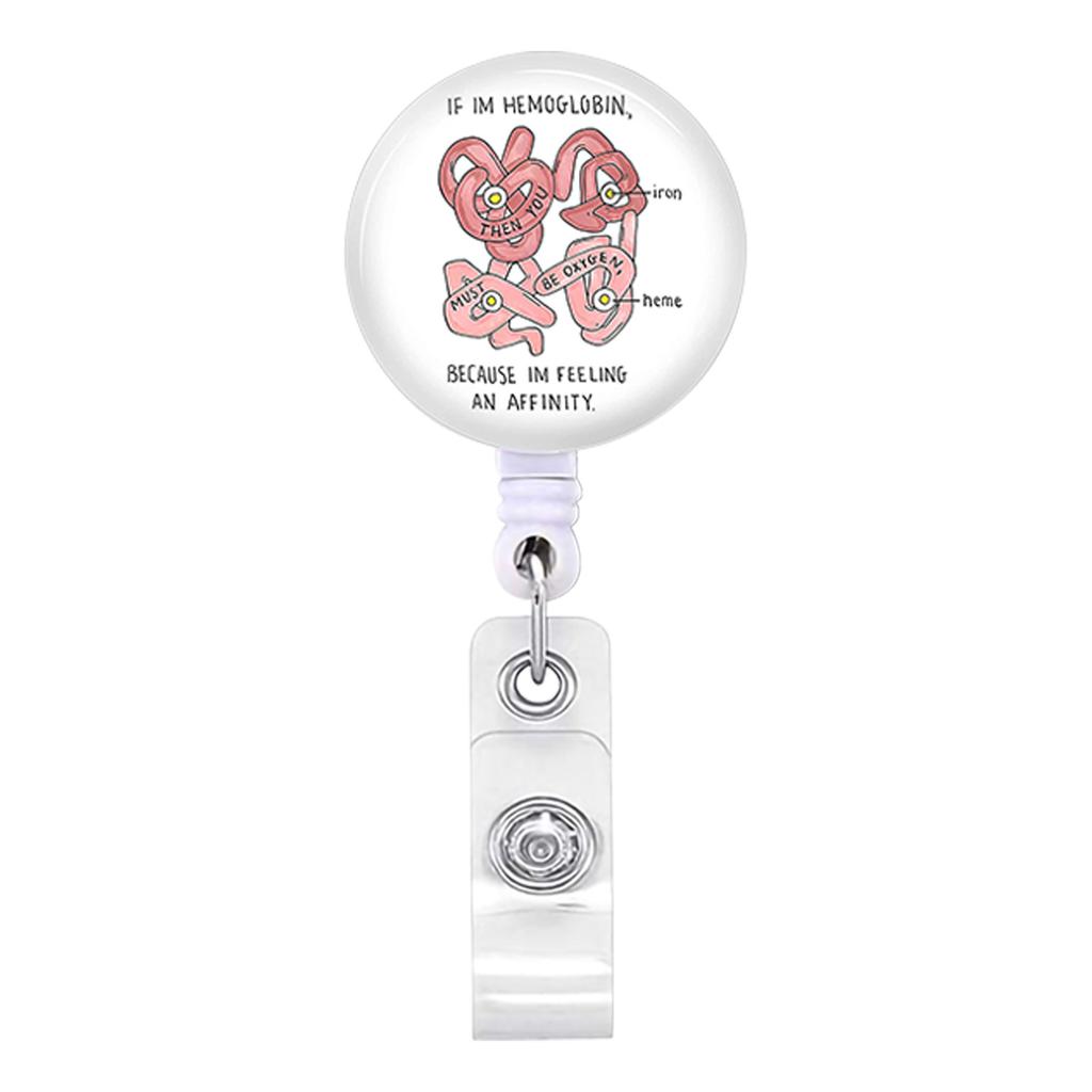 Милый выдвижной значок медсестры для скорой помощи, клипса на катушке, мультфильм, медицина, доктор, студенты, IC, держатель для бейджа для удостоверения личности