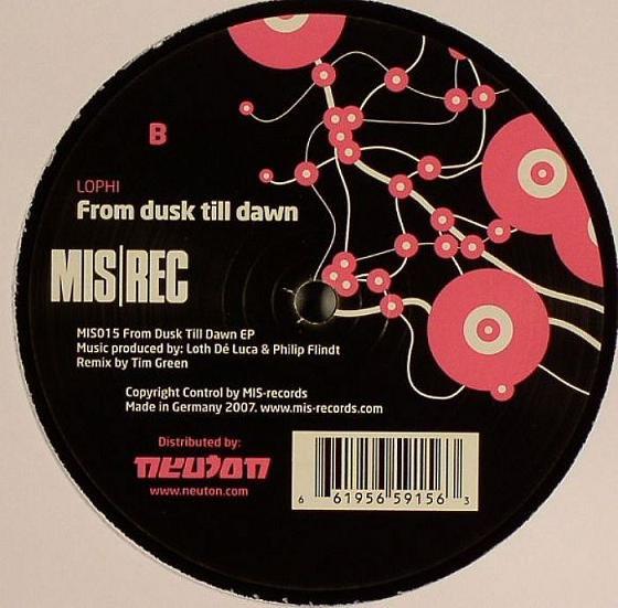 12-дюймовая пластинка LOPHI - From Dusk Till Dawn MIS015 MIS Records 2007 Дания Танцевальная и электронная музыка Б/у
