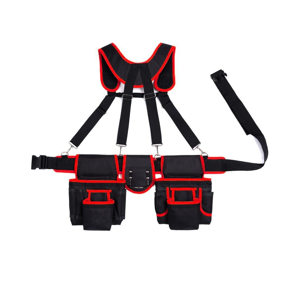 Large Capacity Woodworking Tool Belt Adjustable Design Multi Functional Tool Belt Carpenter Work