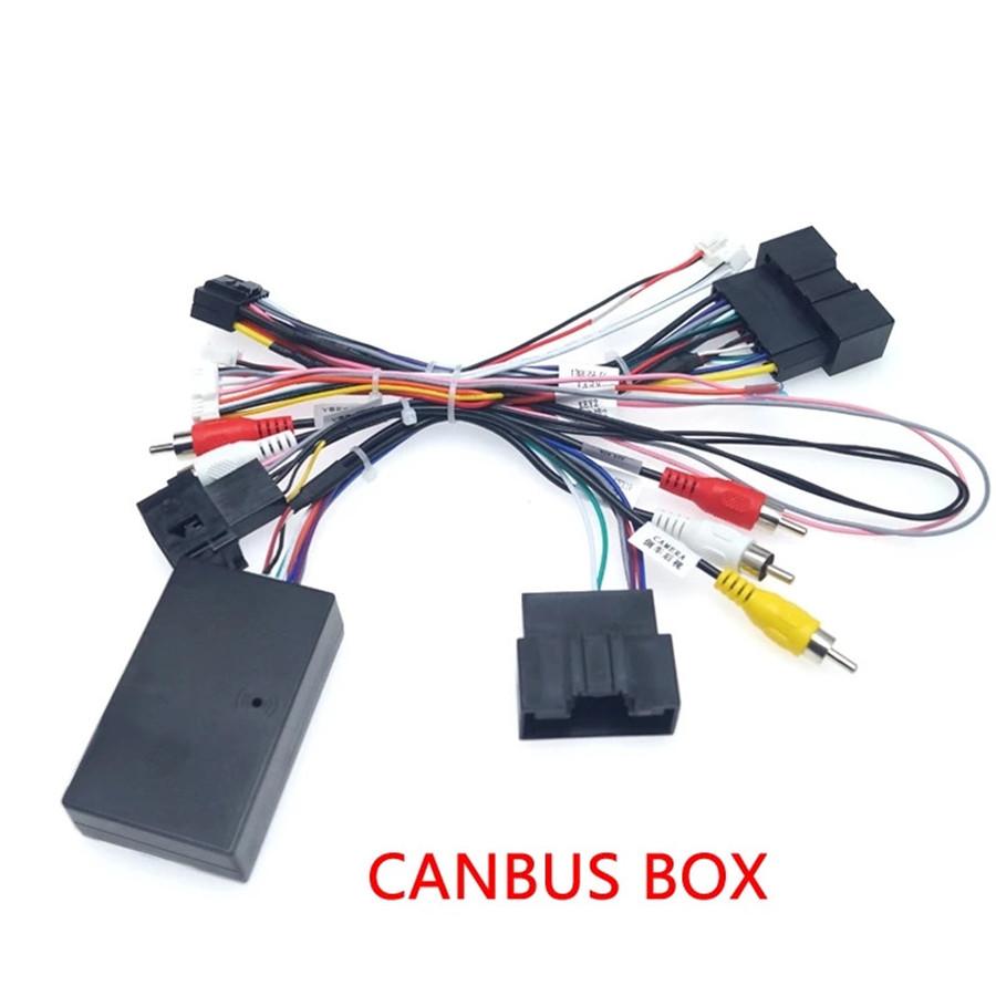 16Pin Stereo Wiring Harness Power Cable + Canbus Box For Ford F150 Focus Ranger