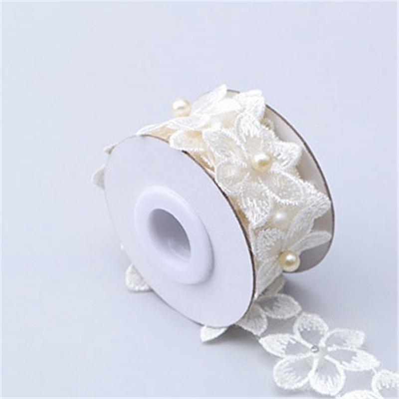 Изысканное свадебное платье, 1 ярд, аксессуары «сделай сам», кружевная вышитая лента, одежда, шитье, отделка цветами из бисера