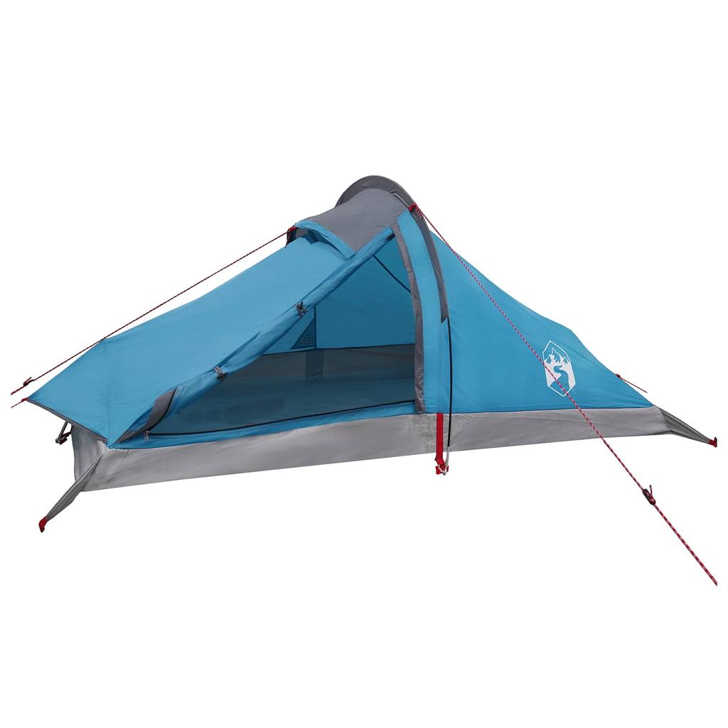 Trekking Tent Blue 4 Person 185T Polyester with PU Coating