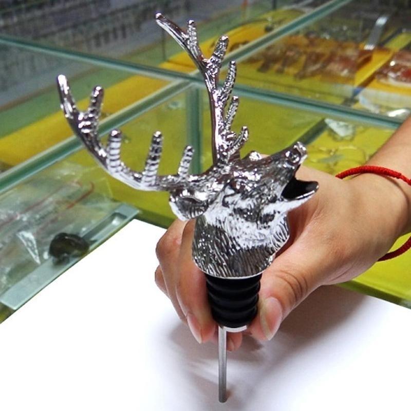 Нержавеющая сталь, олень, олень, голова, разливатель вина, уникальные пробки для бутылок вина, аэраторы для вина, инструменты для бара