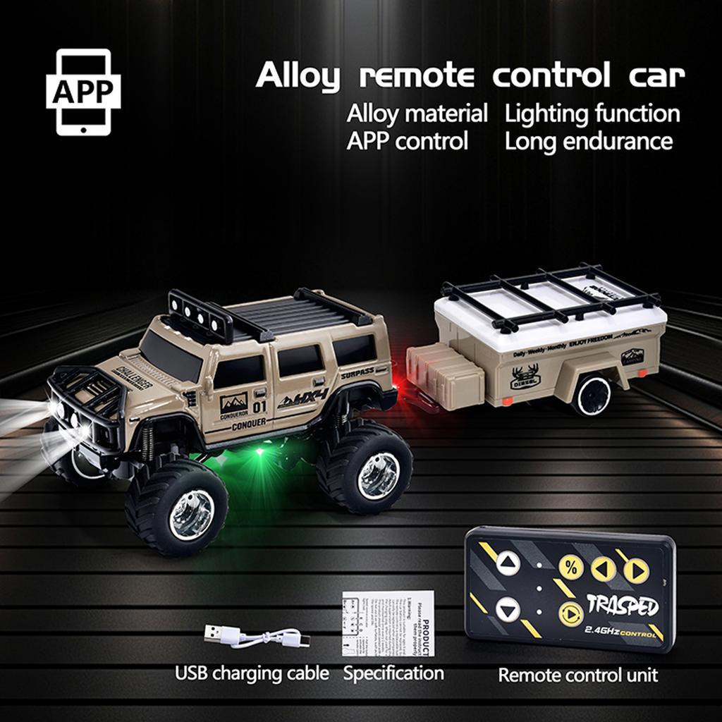 Road Remote Control Car With Adjustable Speed, Lights And Absorbers, Can Be Connected To Mobile Phone Control