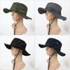 Outdoor Wide Brim Fishing Sun Hat Hiking Cap Neck Flap Cover Bucket Hat