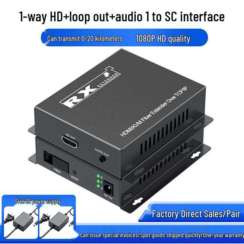Оптический трансивер HDMI промышленного класса: Сетевой мониторинг 4K/1080P, Проекция, USB, Аудио/Видео